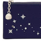 Devin Embellished Small Slim Bifold Saffiano Leather Wallet