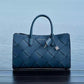 Scarlett Medium Woven Leather East West Satchel