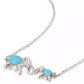 Silver-Tone Mama Elephant Stone Charm Bracelet