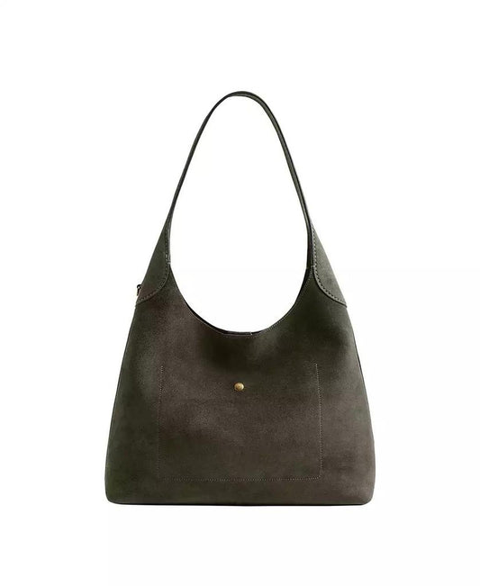 Brooklyn Large Suede Shoulder Bag 34