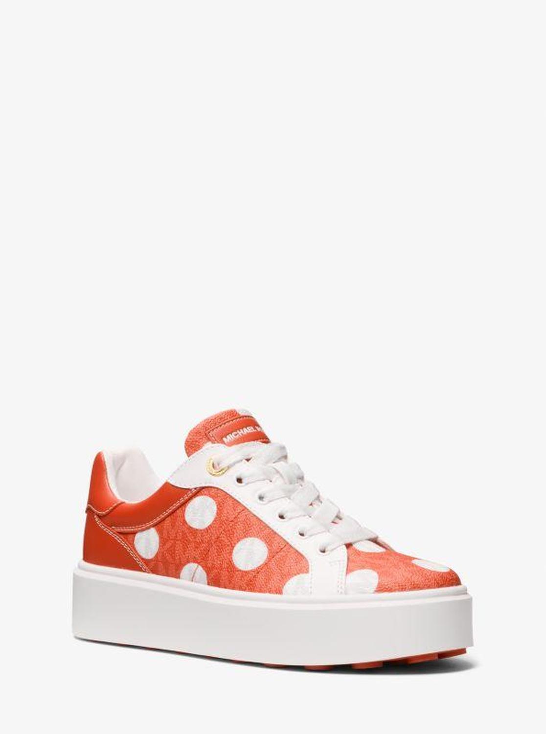 Romey Polka Dot Signature Logo Platform Sneaker