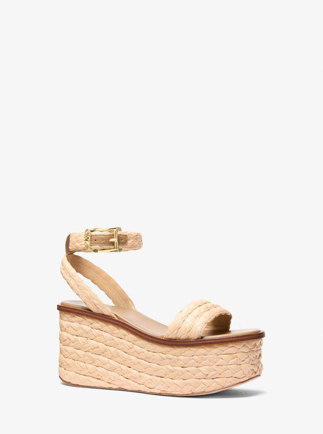 Sandra Straw Platform Sandal