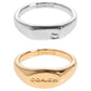 Coach Logo Engraved Set Of Two Rings