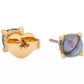 Gold-Tone Color Cubic Zirconia Stud Earrings