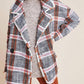 Carrie Double Breasted Plaid Tweed Coat In Multi