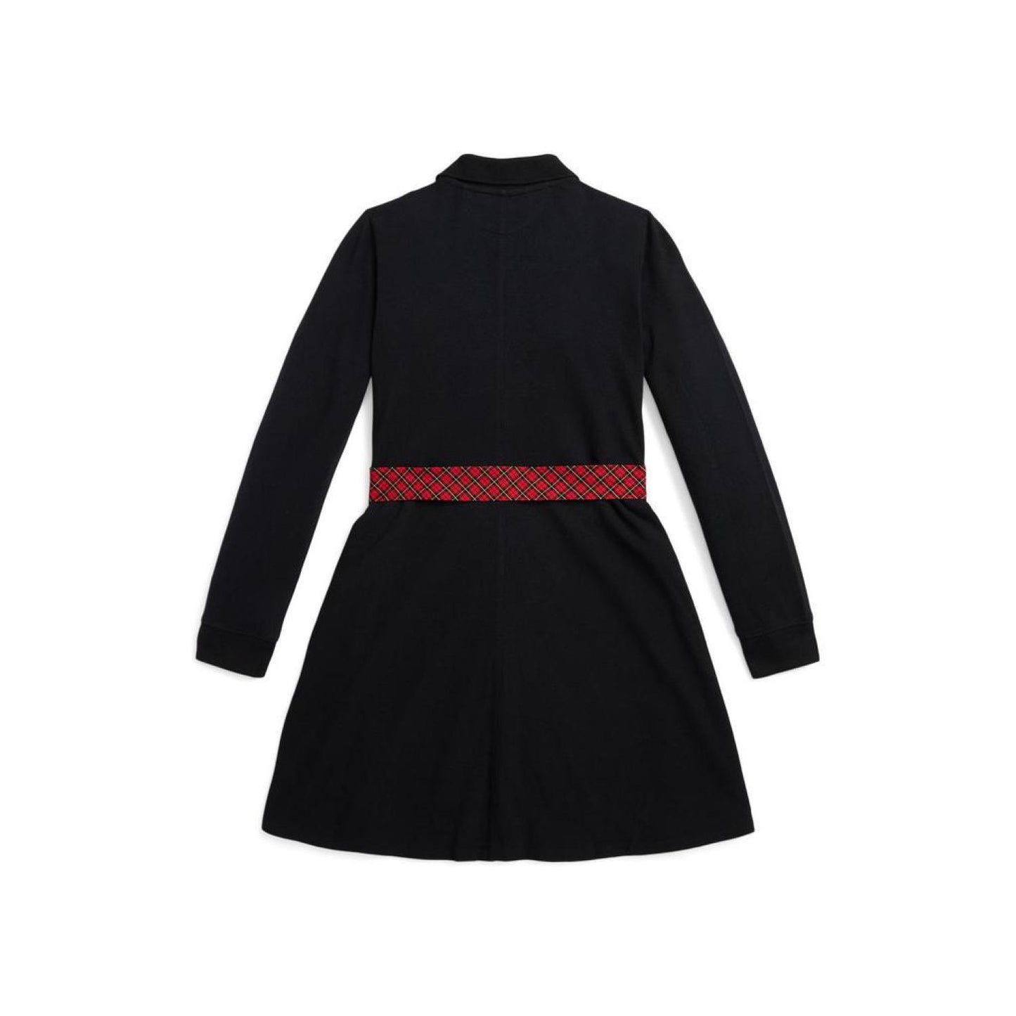 Plaid-Sash Knit Oxford Dress (Big Kids)