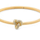 Double Knot Pave Hinged Bangle
