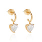 Kate Spade My Love Heart Huggies Earrings