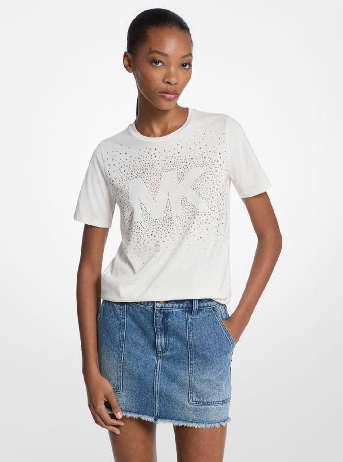 Embellished Logo Cotton T-Shirt
