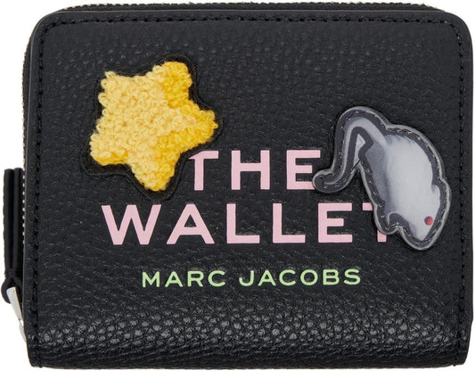 Black 'The Sticker Patch Mini Compact' Wallet