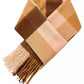 Women's Multicolored Check Muffler Scarf