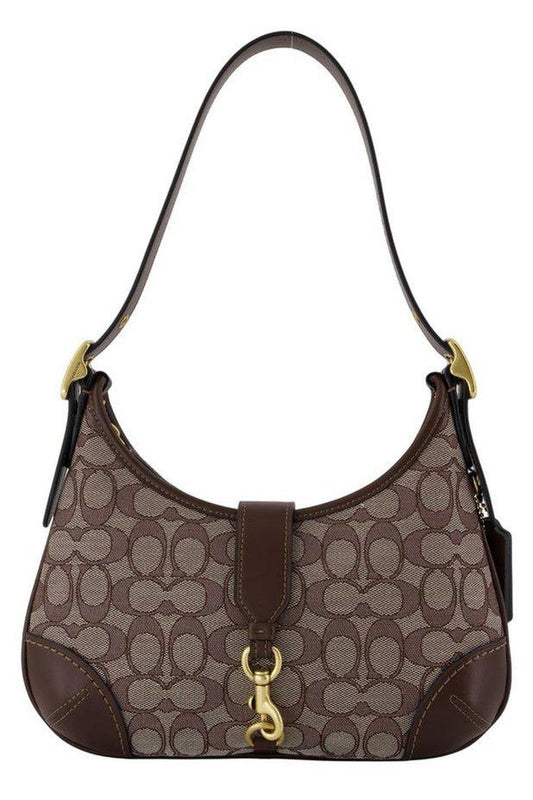 Coach Signature Jacquard Hamptons Hobo Bag