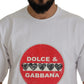Dolce & Gabbana Chic White Cotton Heart Amor T-shirt
