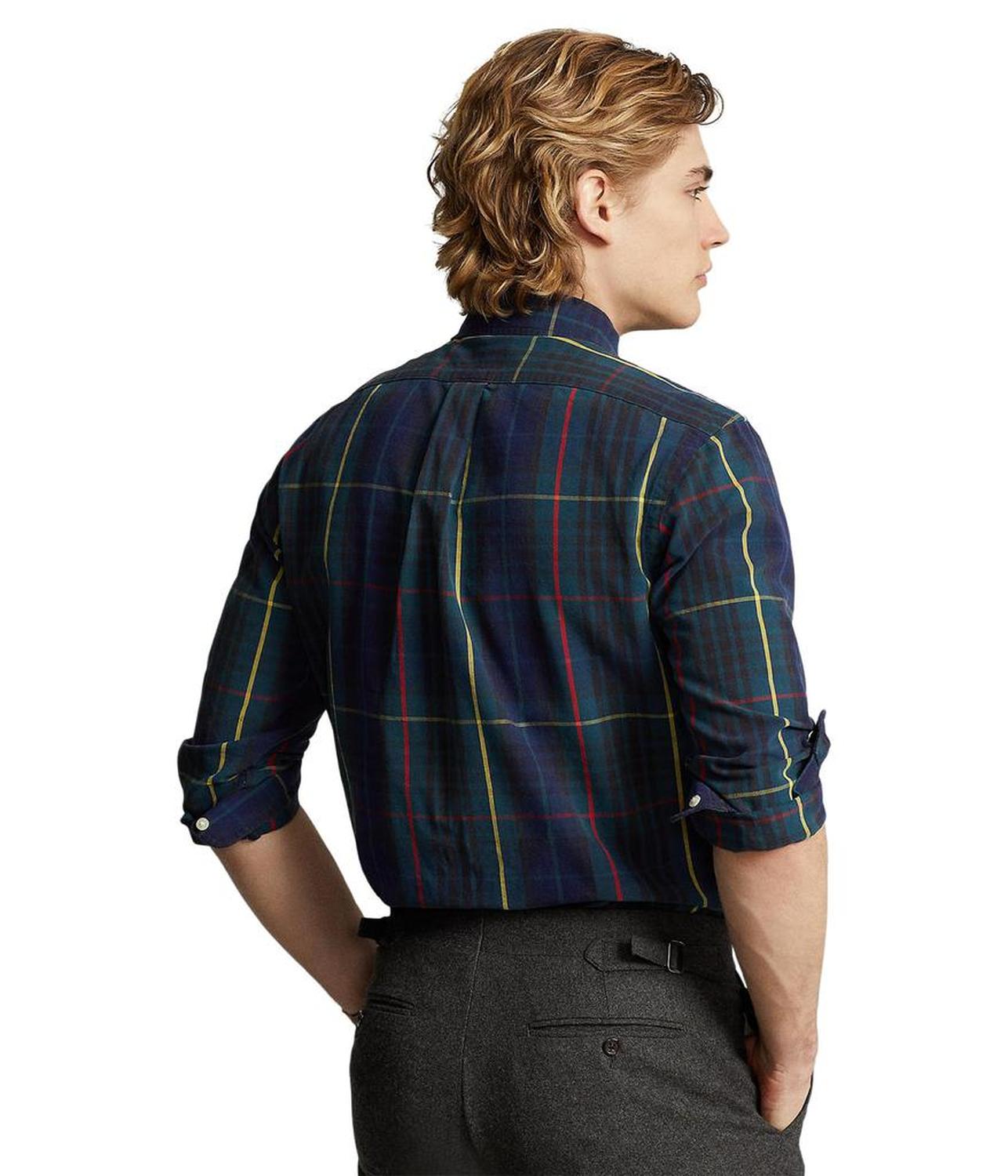 Classic Fit Plaid Oxford Shirt