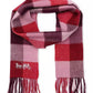 Women's Wool Checkered Fringe-Trim Scarf