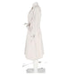 The Cube Marco Overcoat in White Cotton