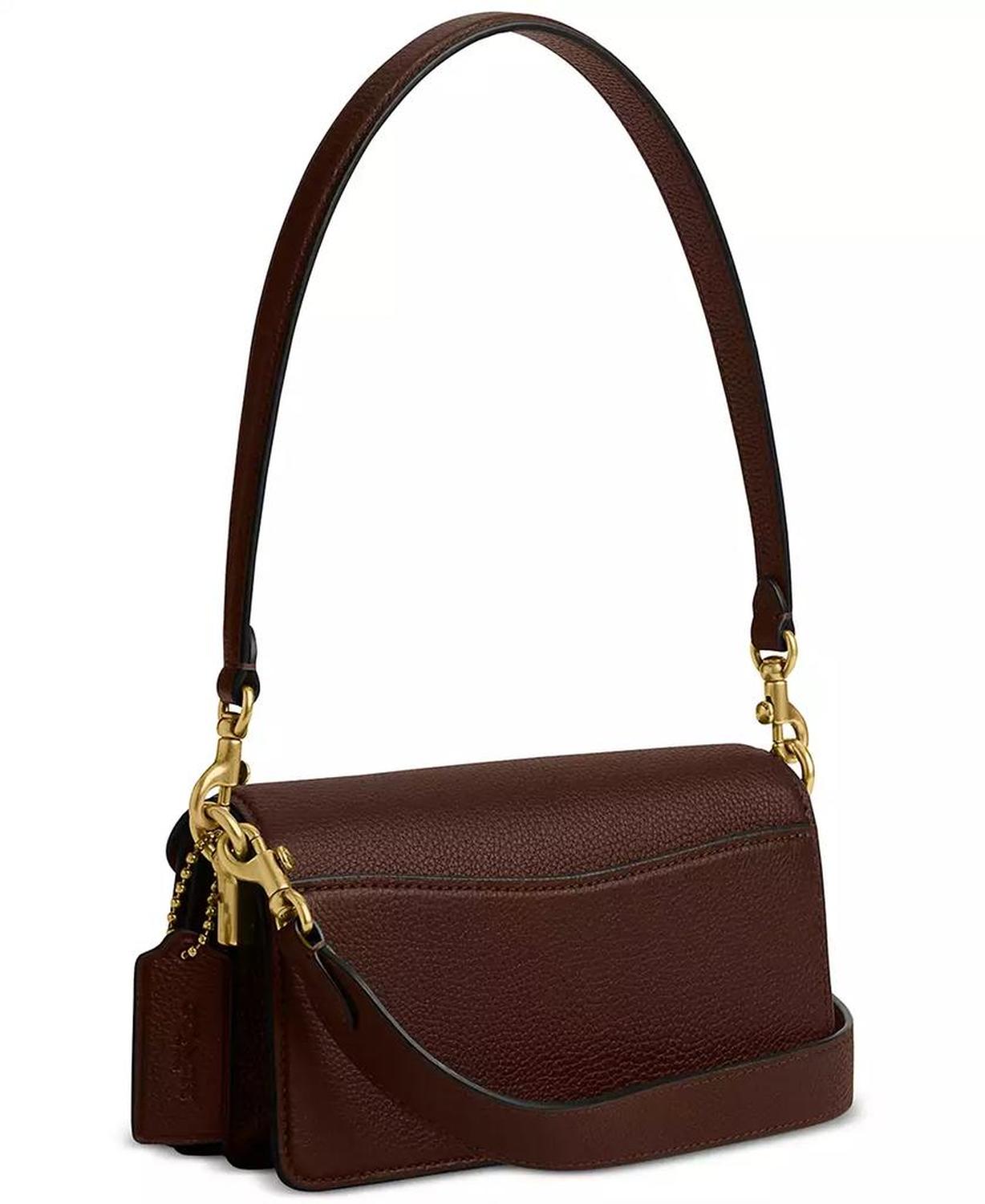 Polished Pebble Leather Mini Tabby Shoulder Bag 20
