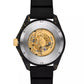 Men's Limited-Edition Maritime Three-Hand Black Silicone Watch 45mm