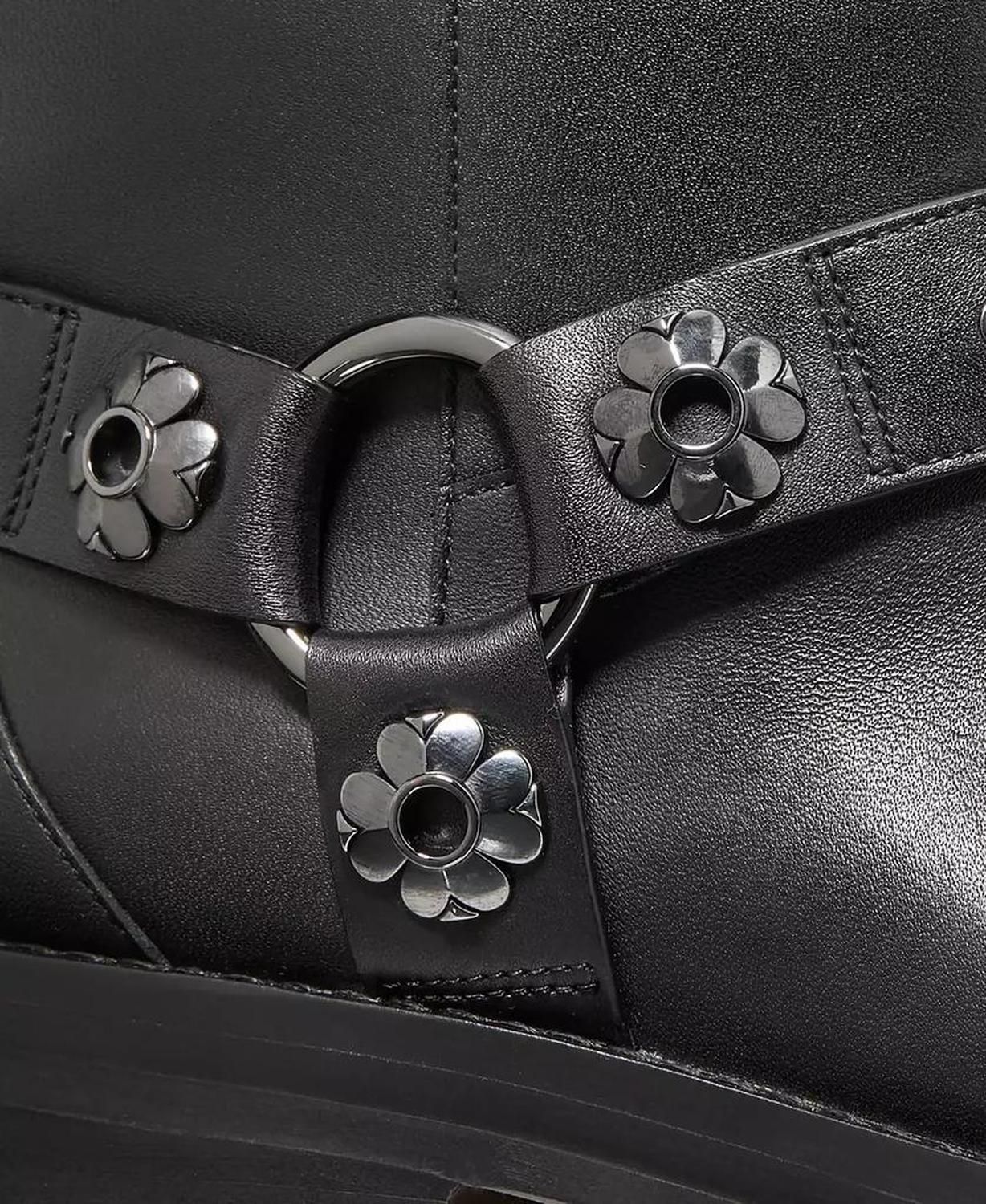 Women's Spade Flower Garden Suede Moto Boots