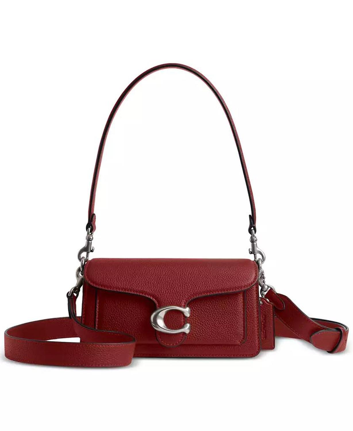 Polished Pebble Leather Mini Tabby Shoulder Bag 20