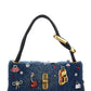 Marc Jacobs The Trinket Charm Denim Large Dual Bag