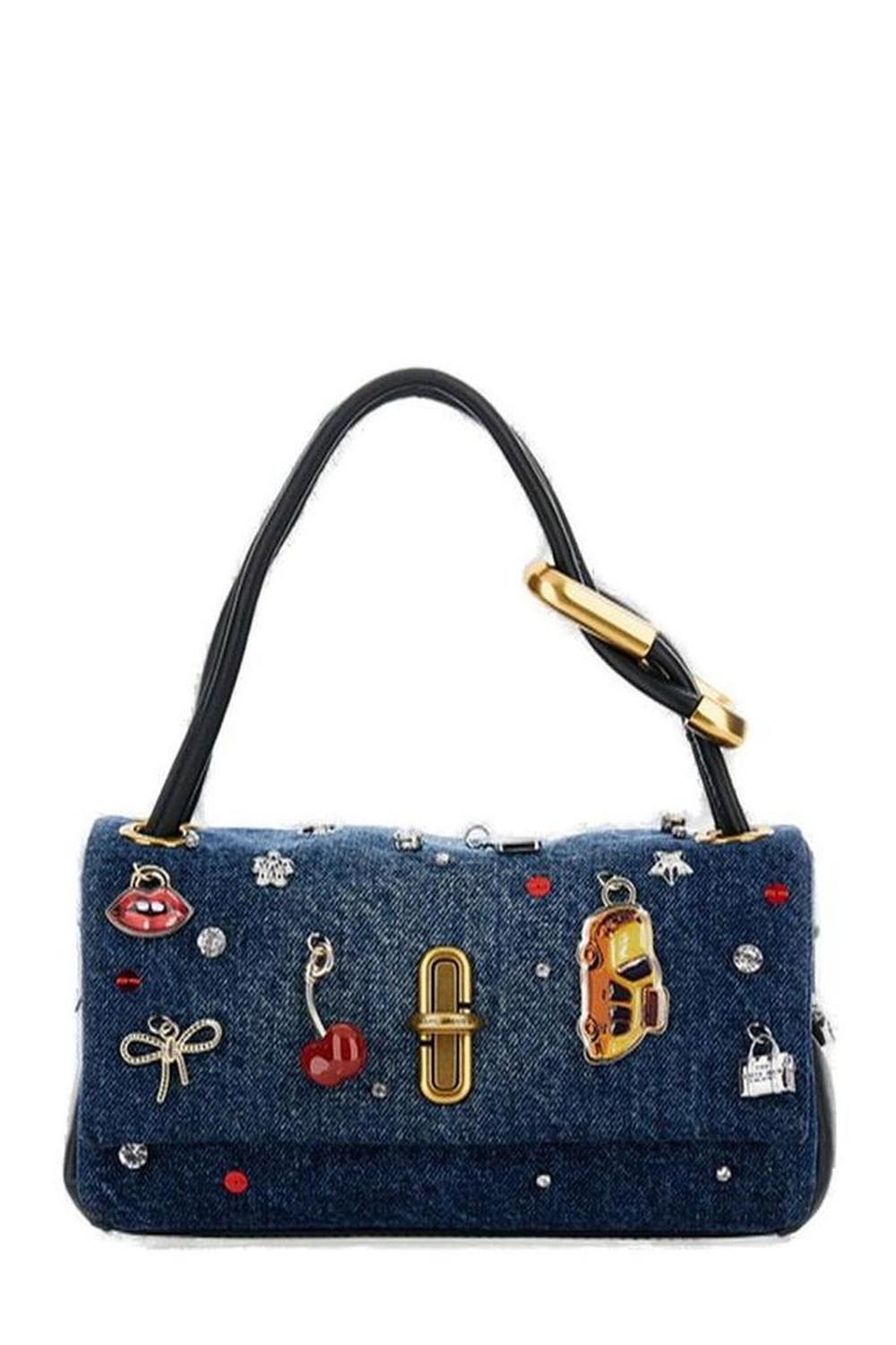 Marc Jacobs The Trinket Charm Denim Large Dual Bag