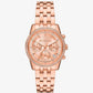 Mini Ritz Pavé Rose Gold-Tone Watch