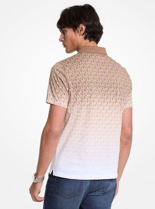 Ombré Signature Logo Cotton Polo Shirt
