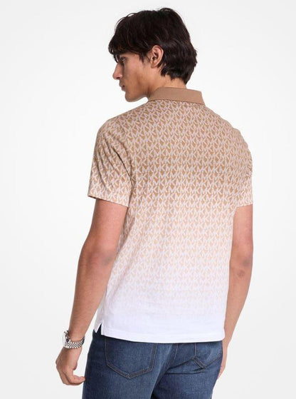 Ombré Signature Logo Cotton Polo Shirt