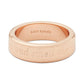 Engraved Idiom Script Band Ring
