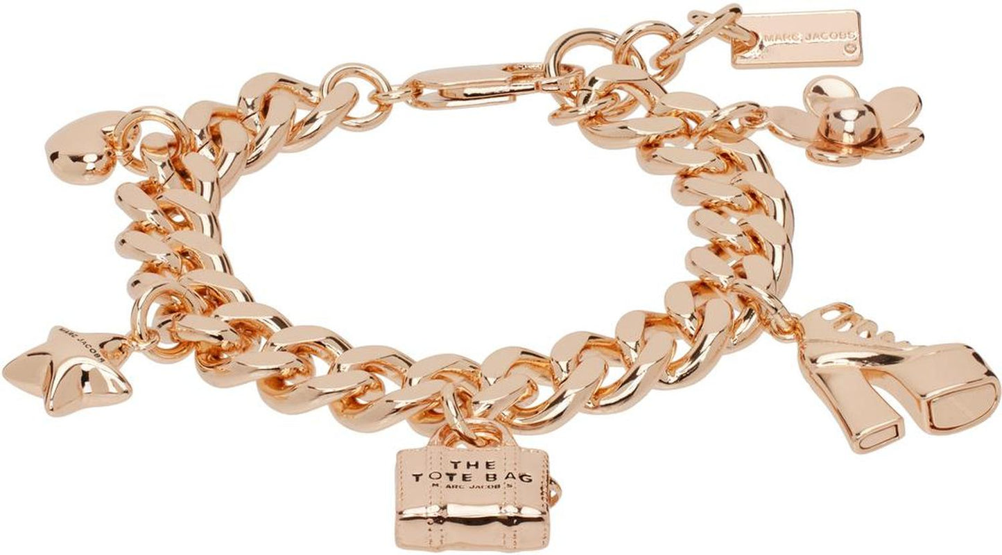 Rose Gold 'The Mini Icon Charm' Bracelet