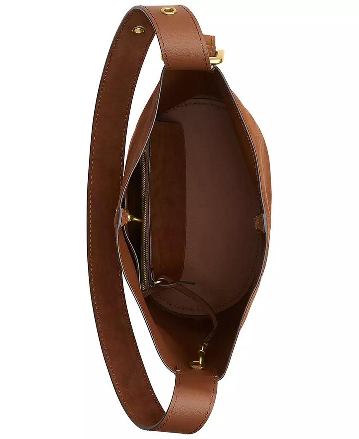 Women's Bleecker Suede Medium Bucket Bag