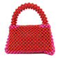 pink Color Beads Handbag (Pre-Owned)
