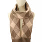 Women's Argyle Knit Muffler Scarf