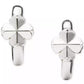 Spade Flower Huggie Earrings