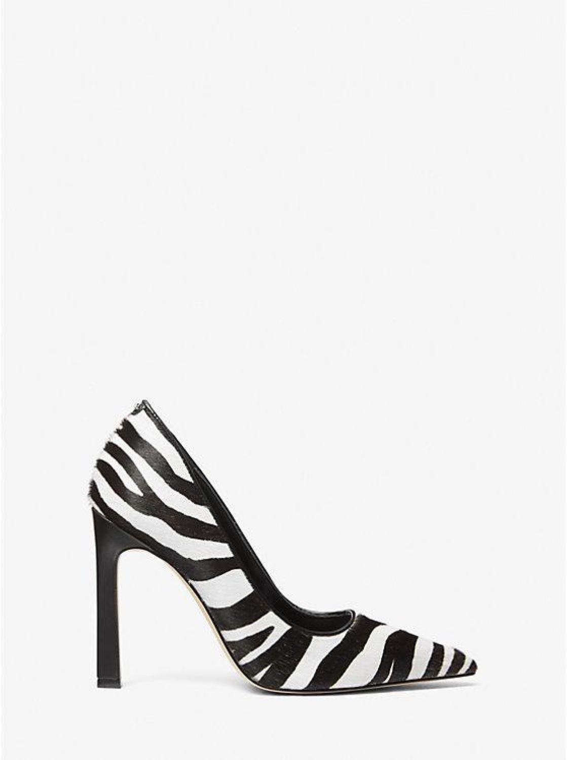 Amara Zebra Print Calf Hair Pump