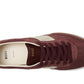Suede Leather Block Low Profile Sneakers