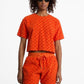 Oversized Logo Jacquard Terry Shirt