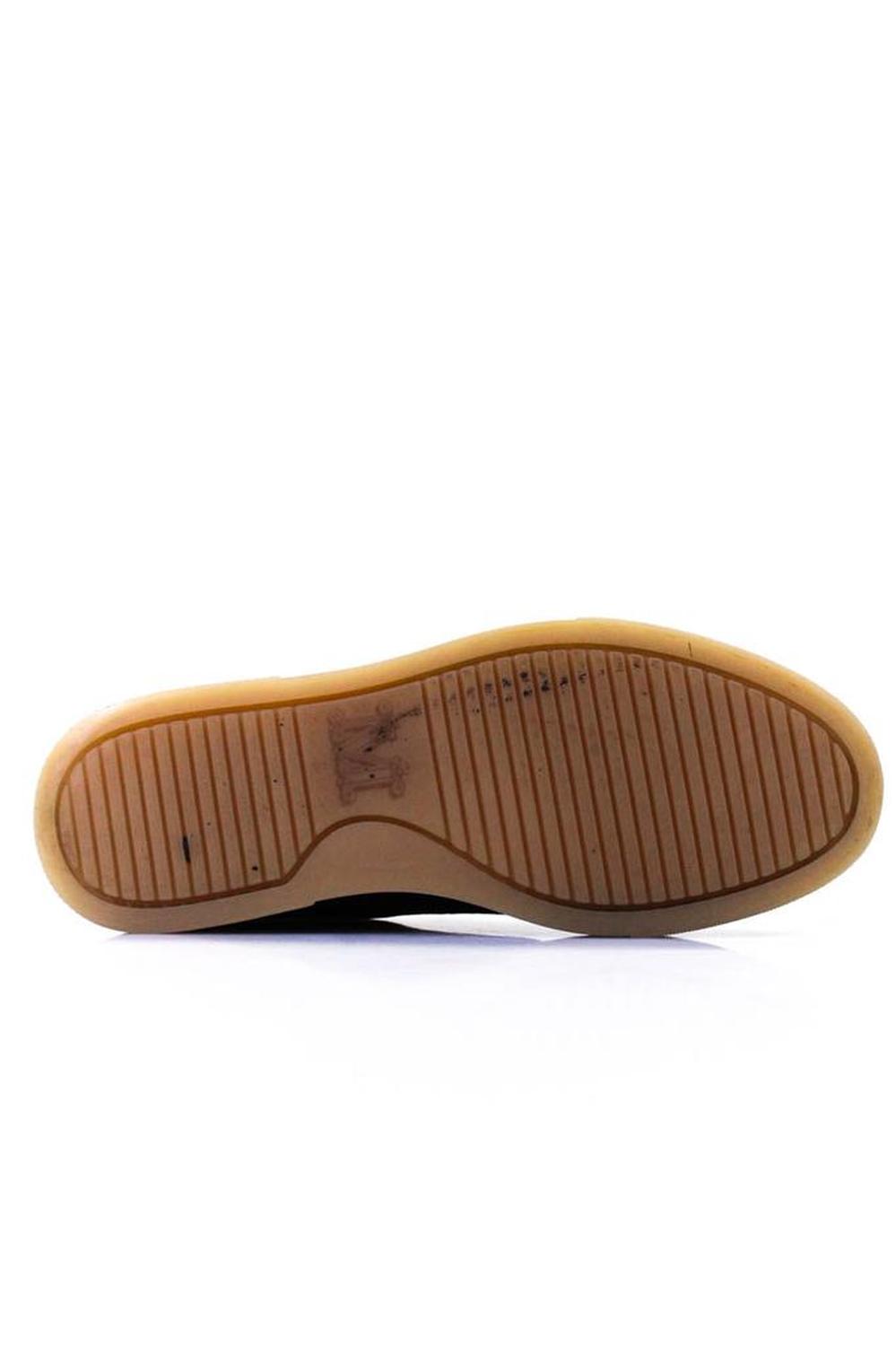 Max Mara Womens Low Top Slip On Sneakers Navy Blue Suede
