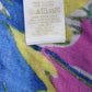 Kate Spade New York Womens Knit Fringe Trim Floral Print Scarf Green Pink