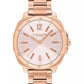 Women's Kitt Rose Gold Stainless Steel Bracelet Watch, 34mm