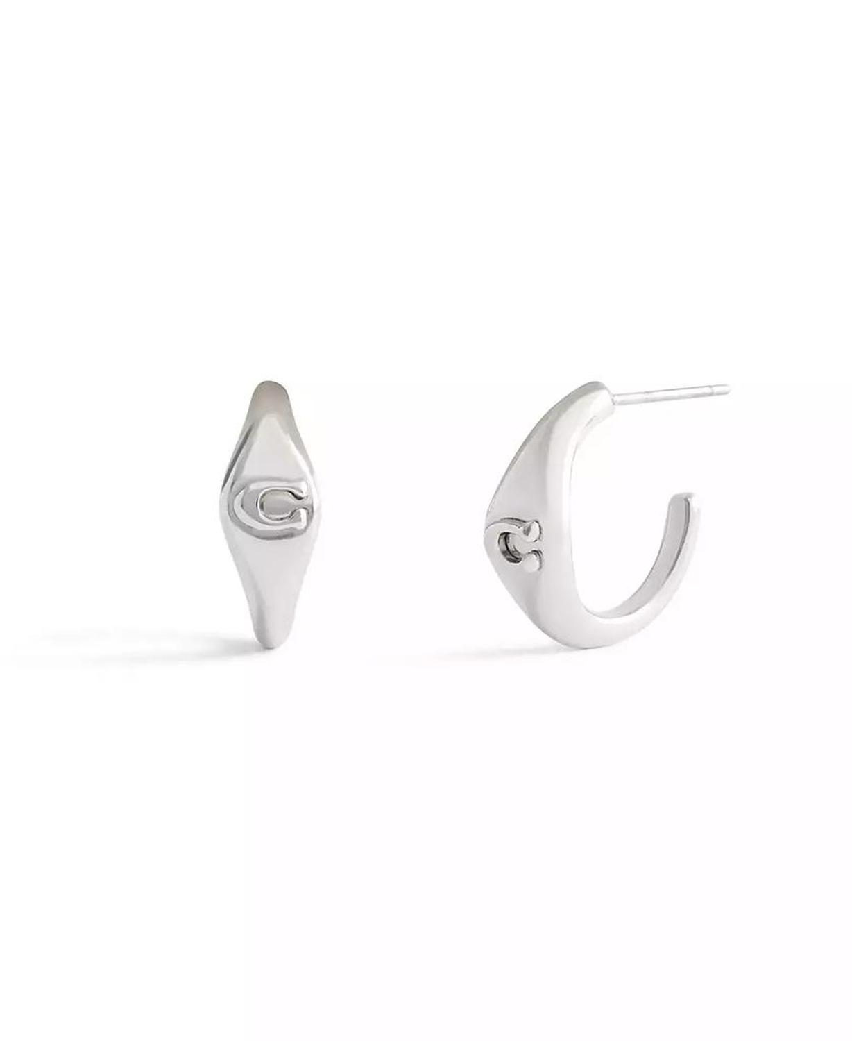 Signature Signet Huggie Earrings