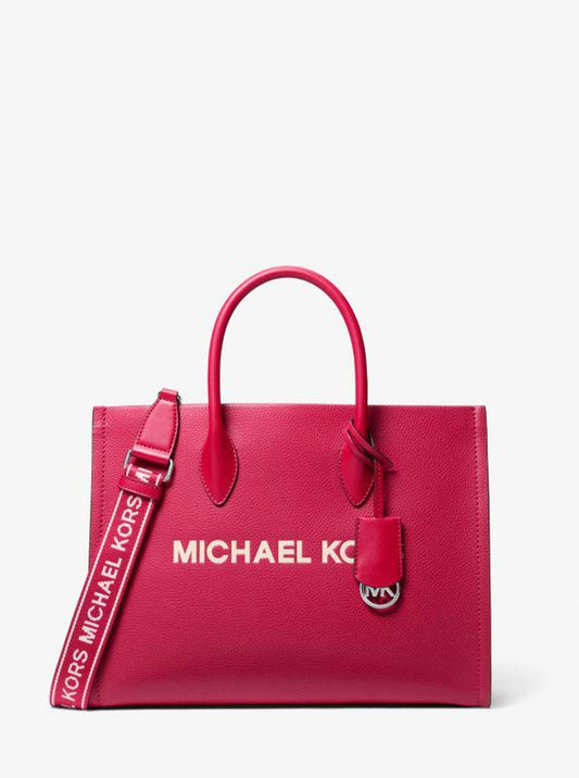 Mirella Medium Pebbled Leather Tote Bag