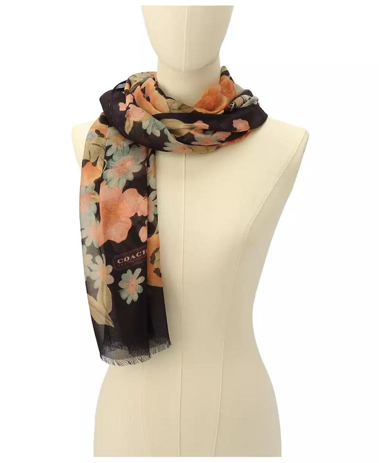 Women's Bad Taste Floral Printed Oblong Scarf