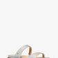 Jaida Glitter Embellished Leather Sandal
