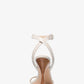 Bianca Crocodile Embossed Leather Sandal