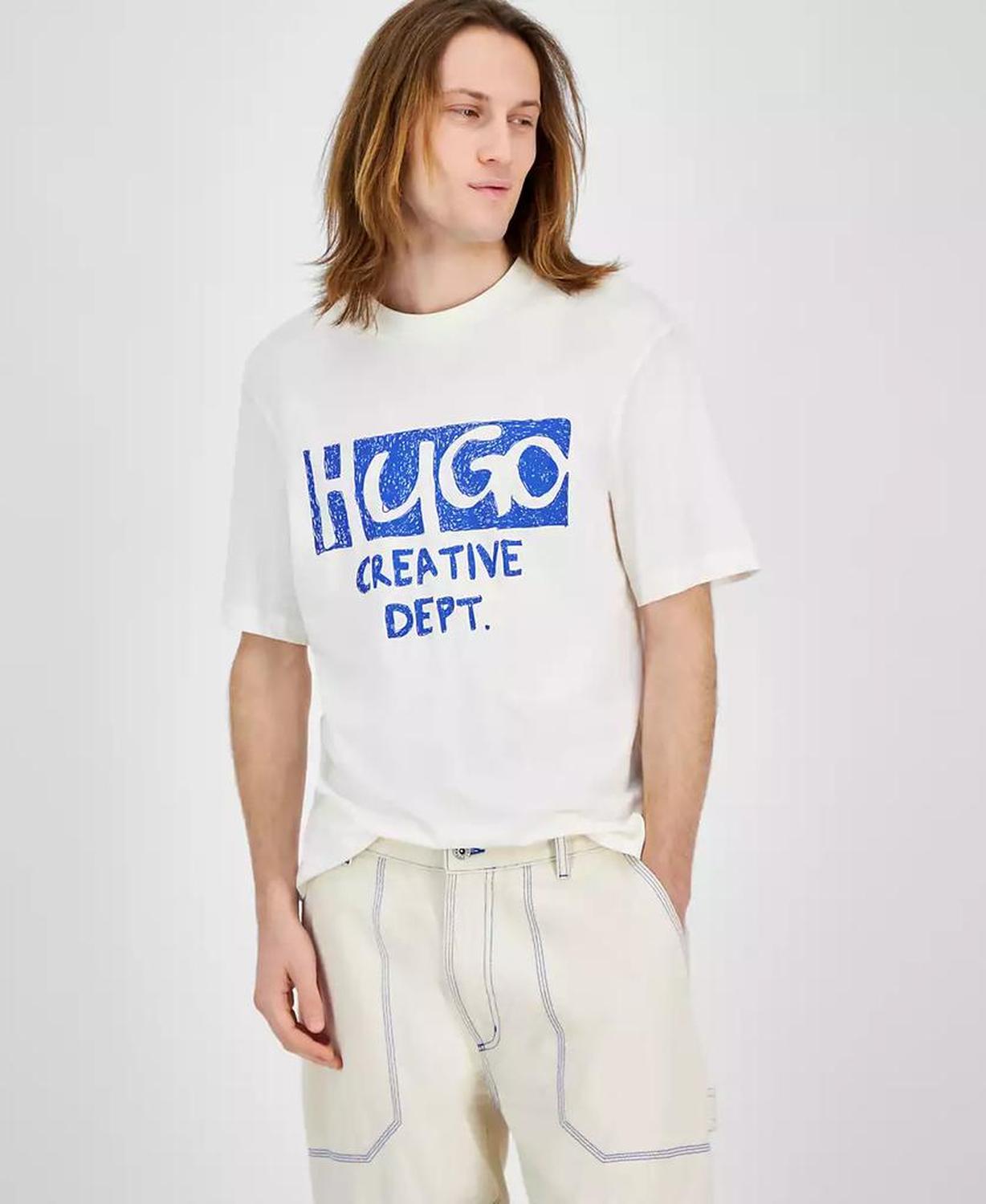 Men's Nugocrea Creative Department Short Sleeve Crewneck Logo Graphic T-Shirt
