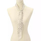 Textured Signature Print Silk Skinny Scarf