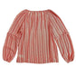 Women's Print Chiffon Peasant Blouse In Multicolor