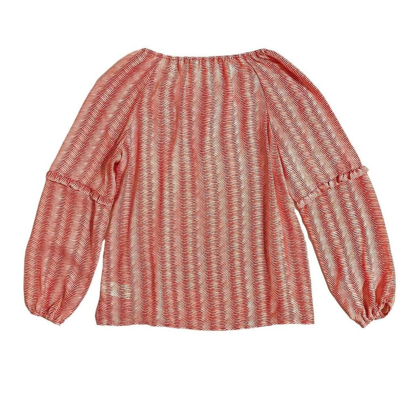 Women's Print Chiffon Peasant Blouse In Multicolor